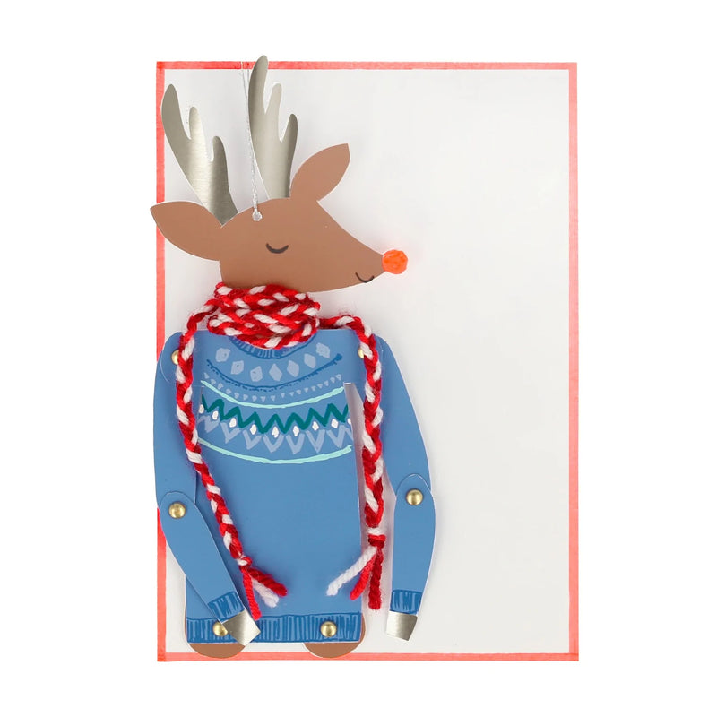 Reindeer Dancing Christmas Card