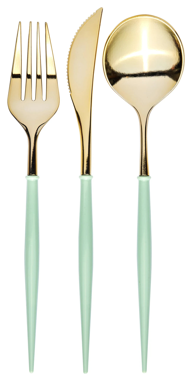 Mint & Gold Bella Cutlery Set